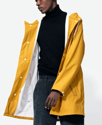 mustard rain jacket