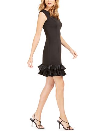 Donna ricco hotsell ruffle hem dress
