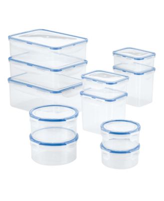 Lock & Lock Easy Essentials Assorted Food Storage Container Set, Clear - 22  Piece, 1 - Foods Co.