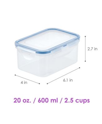 Lock n Lock Easy Essentials Rectangular 20-Oz. Food Storage Container, Set of 6