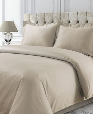 750 Thread Count Sateen Oversized Solid Duvet Cover Set, Queen