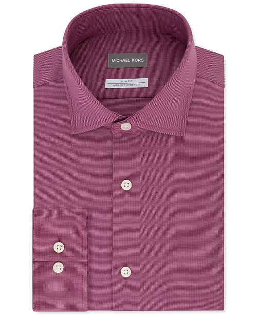 Michael Kors Men S Slim Fit Airsoft Stretch Performance Dress Shirt
