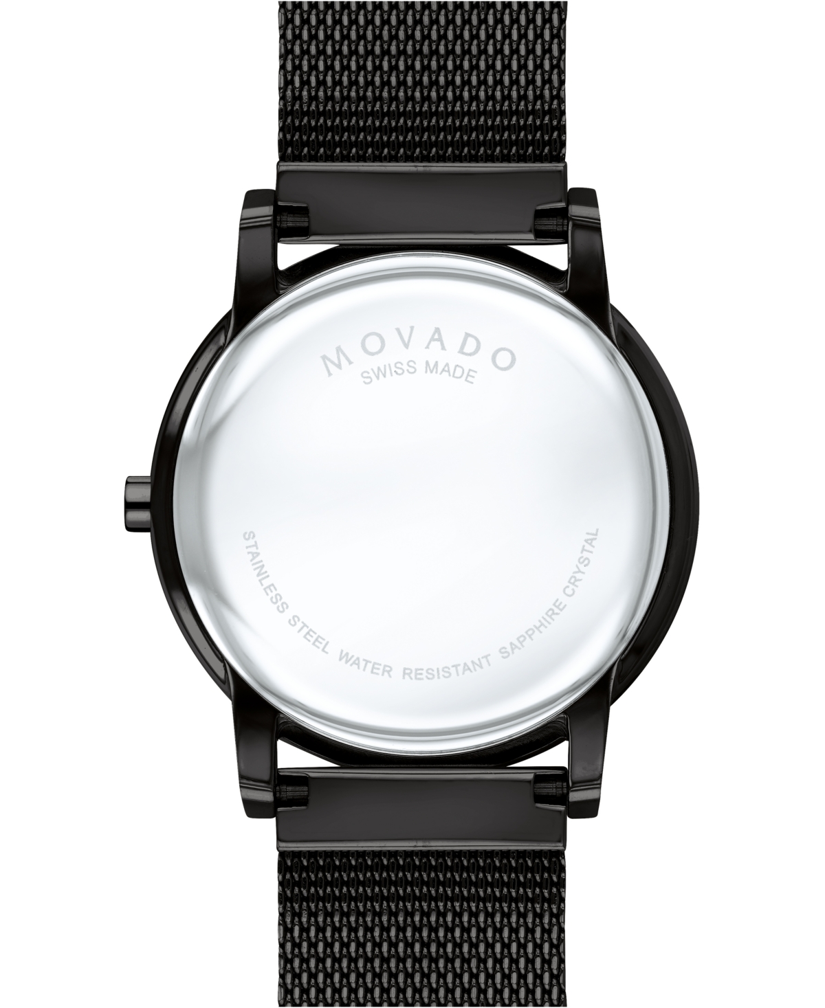 Shop Movado Men's Swiss Museum Black Pvd Mesh Bracelet Watch 40mm
