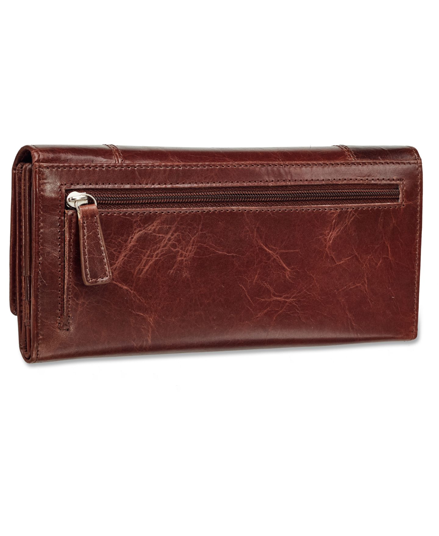 Женский кошелёк Mancini Casablanca Collection RFID Secure Ladies Trifold Wing Wallet, цвет: Чёрный — фото 18