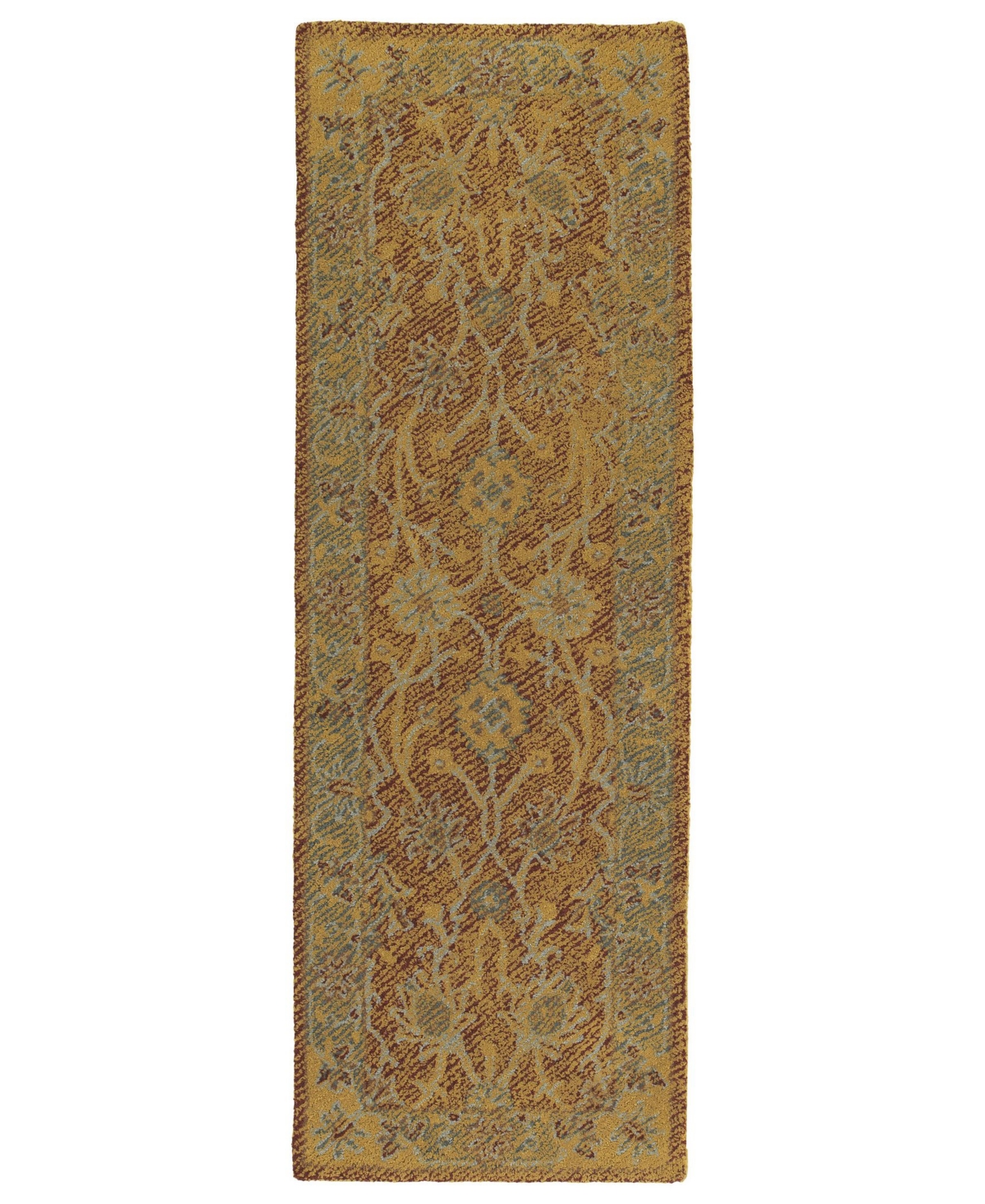 Kaleen Weathered WTR08-06 Brick 3' x 10' Runner Rug - Brick