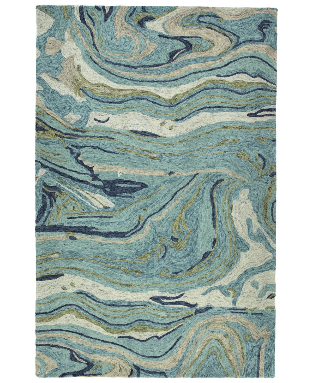 Kaleen Marble MBL03-91 Teal 8' x 11' Area Rug - Teal