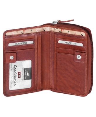 Casablanca Collection RFID Secure Small Clutch Wallet