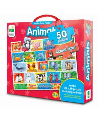 The Learning Journey Animals Jumbo Floor Jigsaw Puzzle- 50 Piece