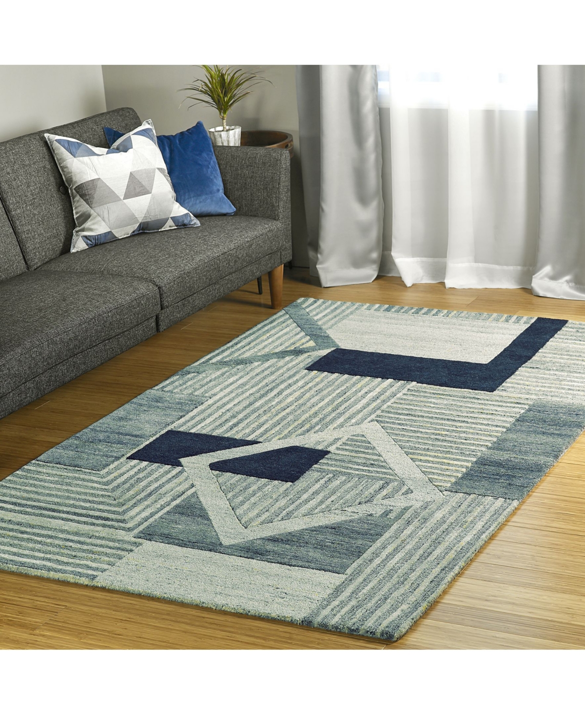 Kaleen Alzada ALZ04-17Area Rug - Blue