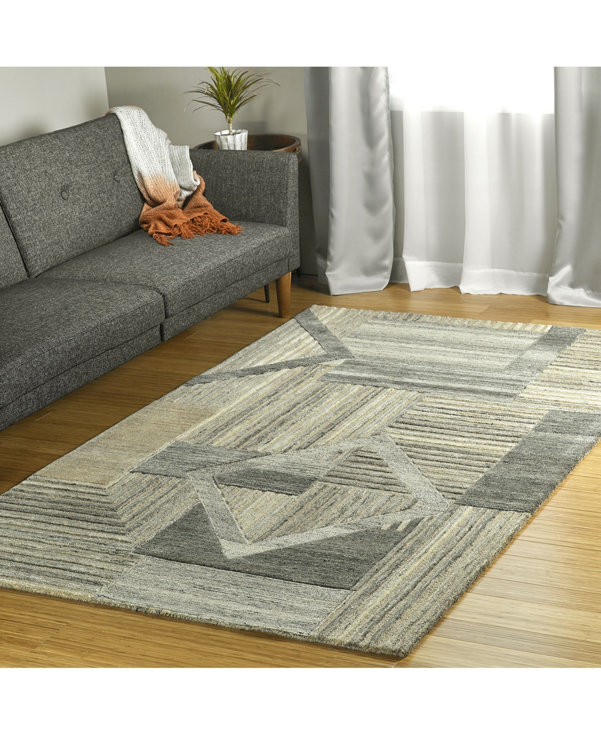Kaleen Alzada ALZ04-49Area Rug - Brown