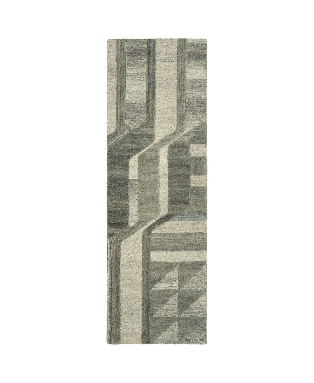 Kaleen Alzada ALZ02-49 Brown 2'6in x 8' Runner Rug - Brown