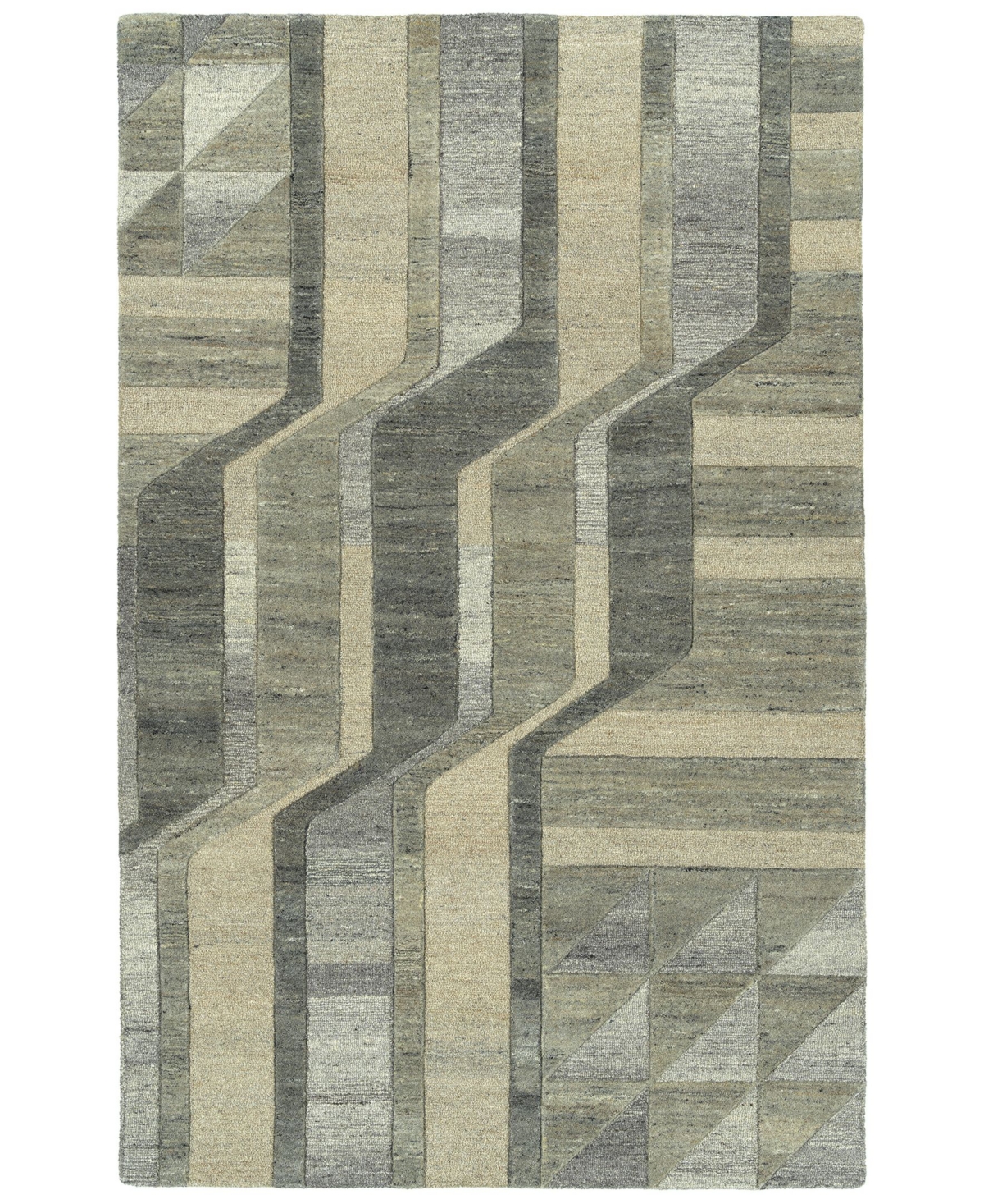 Kaleen Alzada ALZ02-49 Brown 5' x 7'9in Area Rug - Brown