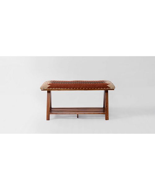 Livings Home And Garden Upholstered Linen Storage And Entryway Bench Reviews Furniture Macy S