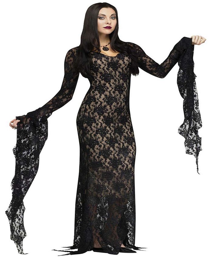 BuySeasons Buy Seasons Women's Lace Morticia Dress Costume - Macy's
