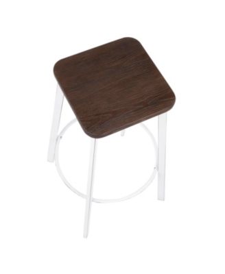 Clara Square Bar Stool, Set of 2