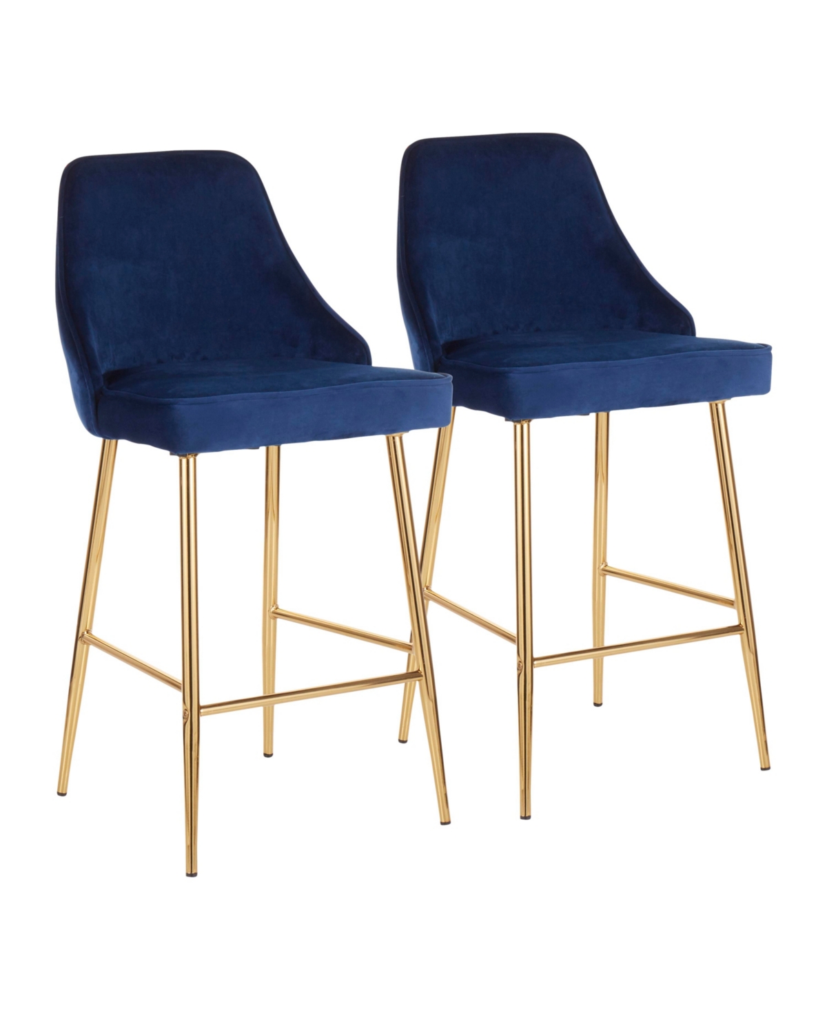 Marcel Gold Counter Stool, Set of 2