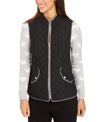 Charter Club - Quilted Stand-Collar Vest, Created for Macy's