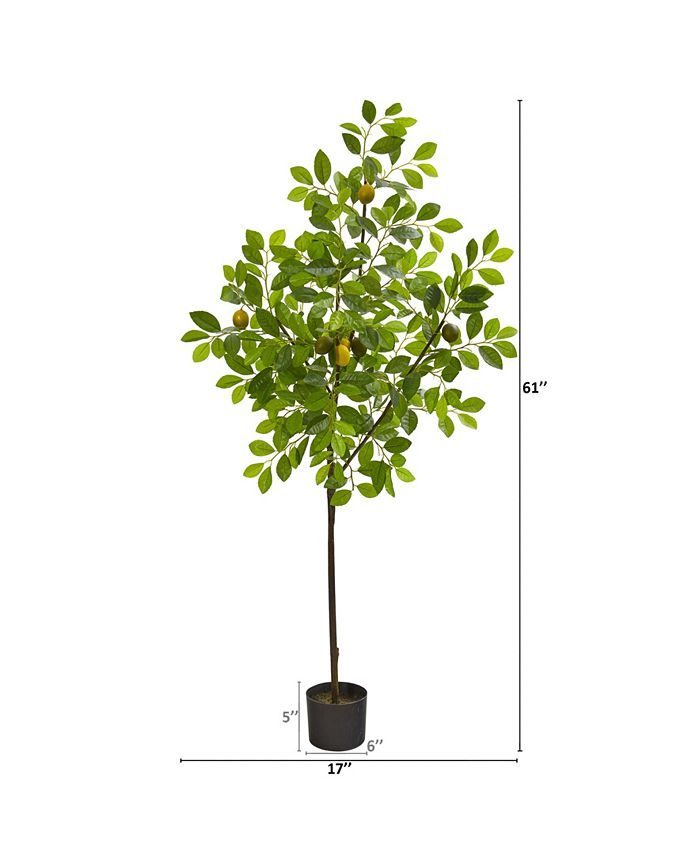 Nearly Natural - 61" Lemon Artificial Tree
