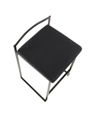 Fuji Black Counter Stool