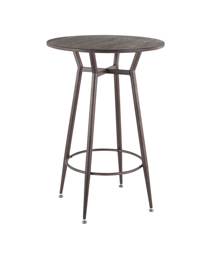 Lumisource - Clara Round Bar Table, Quick Ship