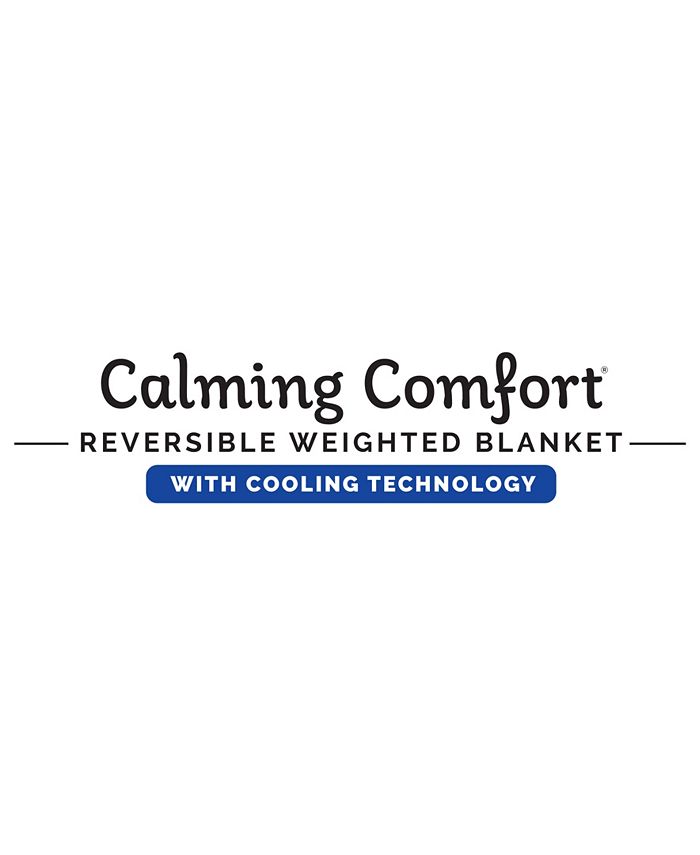 Sharper Image Calming Comfort Reversible Cooling 12lb Weighted Blanket