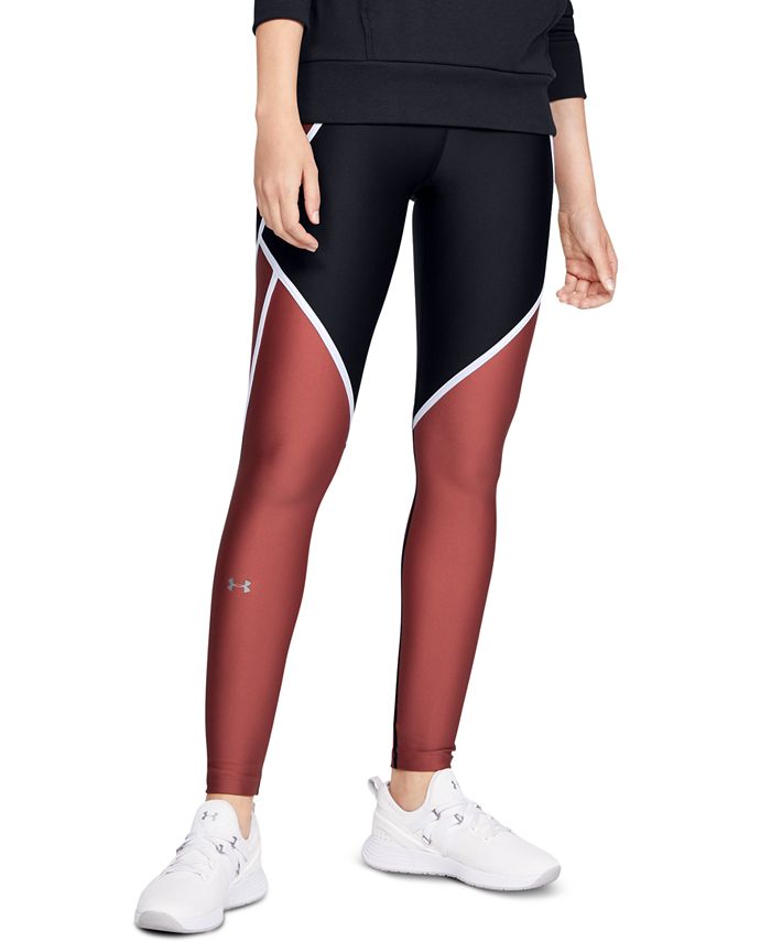 Under Armour Women's HeatGear® Colorblocked Compression Leggings - Macy's
