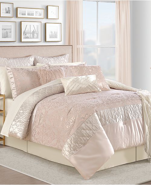 Sunham Ava 14 Pc Queen Comforter Set Reviews Bed In A Bag