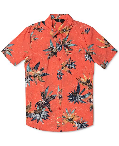 Volcom Big Boys Verano Stone Printed Shirt Reviews Shirts