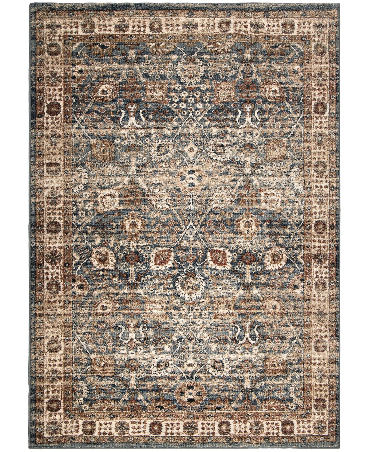 Orian Aria Tree of Life 8'10in x 13' Area Rug - Indigo