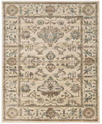 CLOSEOUT! KM Home 3562/0022/BONE Cantu Ivory/ Cream 7'10
