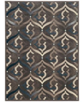 CLOSEOUT! 3796/1011/BROWN Imperia Brown 5'3" x 7'3" Area Rug