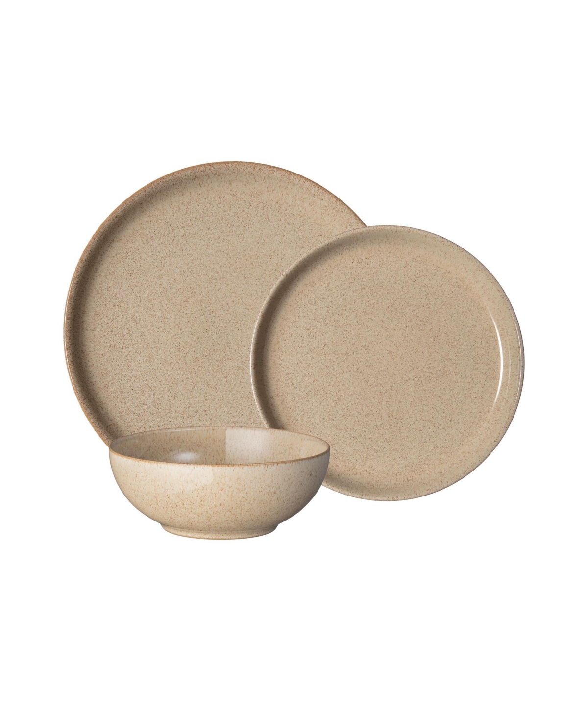 DENBY STUDIO CRAFT BIRCH 12 PIECE DINNERWARE SET, SERVICE FOR 4