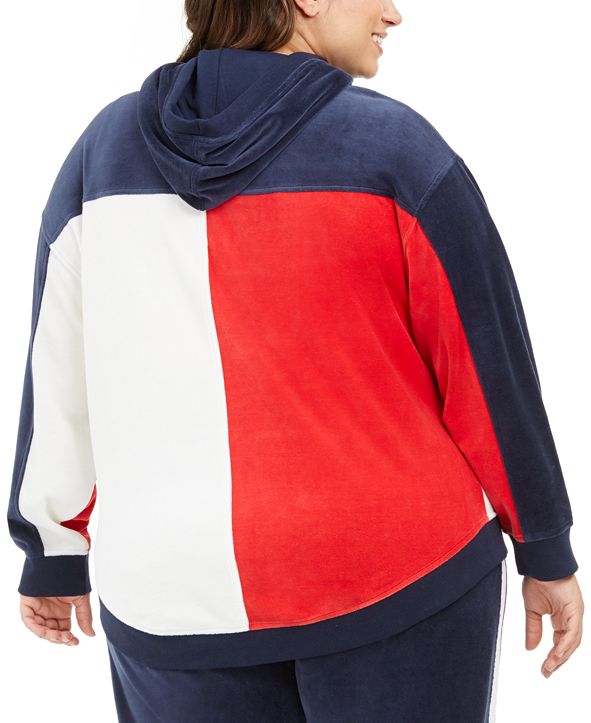 tommy hilfiger velour tracksuit womens