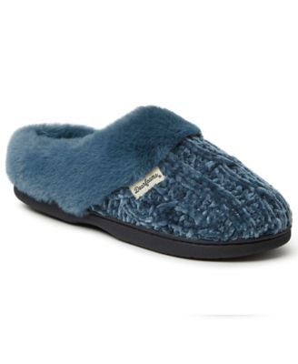 women's dearfoams chenille knit clog slippers