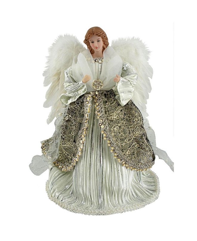 Santa's 12" Shimmering Angel Tree Topper & Reviews Holiday