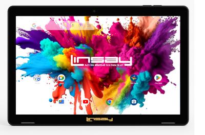 New 10.1" Tablet Octa Core 128GB Bundle with Black Leather Case Newest Android 15