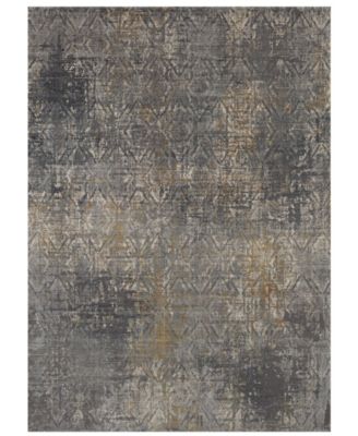 Tryst Botan Anthracite 2'6 x 8' Runner Area Rug