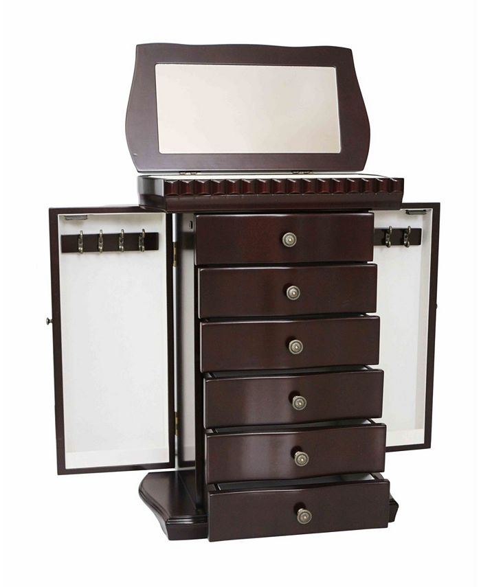 PKO Inc. Traditional Large Wooden Jewelry Box Macy's