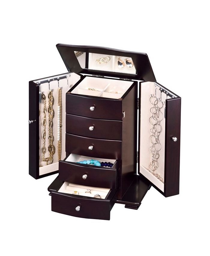 PKO Inc. Contemporary Wooden Jewelry Box Macy's