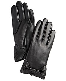Leather Bow Glove, Created for Macy's