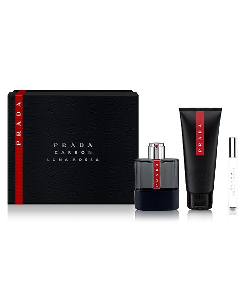Prada Men S 3 Pc Luna Rossa Carbon Gift Set Reviews All Perfume Beauty Macy S