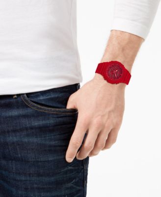 Men's Analog-Digital Red Resin Strap 45.4mm GA2100-4A