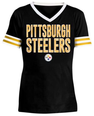 5th & Ocean Pittsburgh Steelers Big Girls Flip Sequin T-Shirt - Macy's