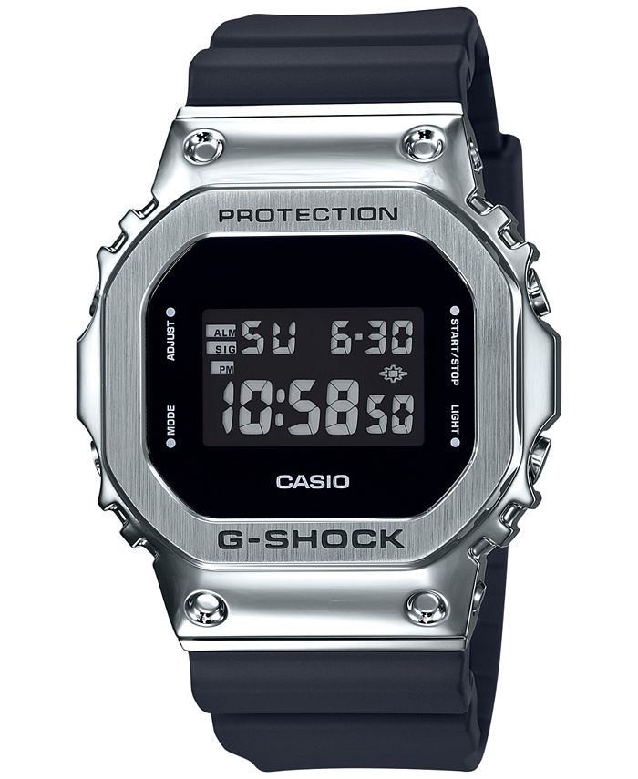 G-Shock Men's Digital Black Resin Strap Watch 43mm & Reviews - Macy's