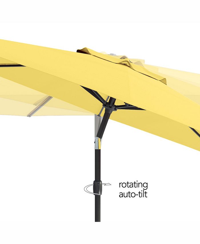 CorLiving Distribution UV and Wind Resistant Tilting Patio Umbrella