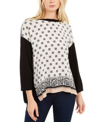 Weekend Max Mara - Printed Mixed-Media Top