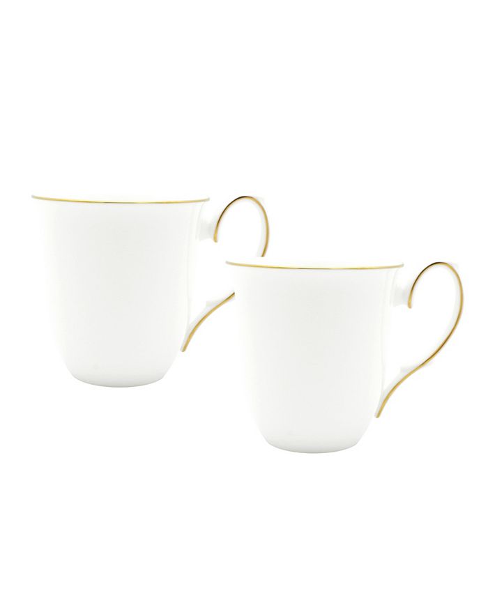Twig New York - Amelie Brushed Gold Rim Set of Two Mugs