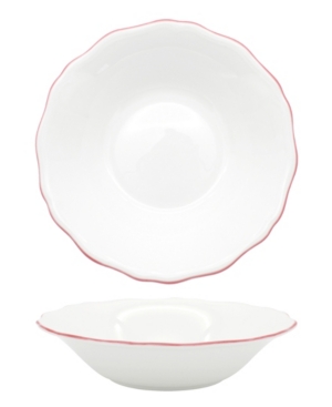 Twig New York Amelie Roseate Rim Set Of 2 Soup/pasta Bowl In White