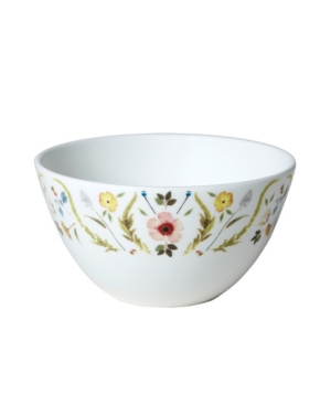 Twig New York Scandinavian Floral Cereal/soup Bowl In Multi