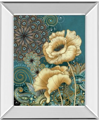 Inspired Blooms 2 by Conrad Knutsen Mirror Framed Print Wall Art - 22" x 26"